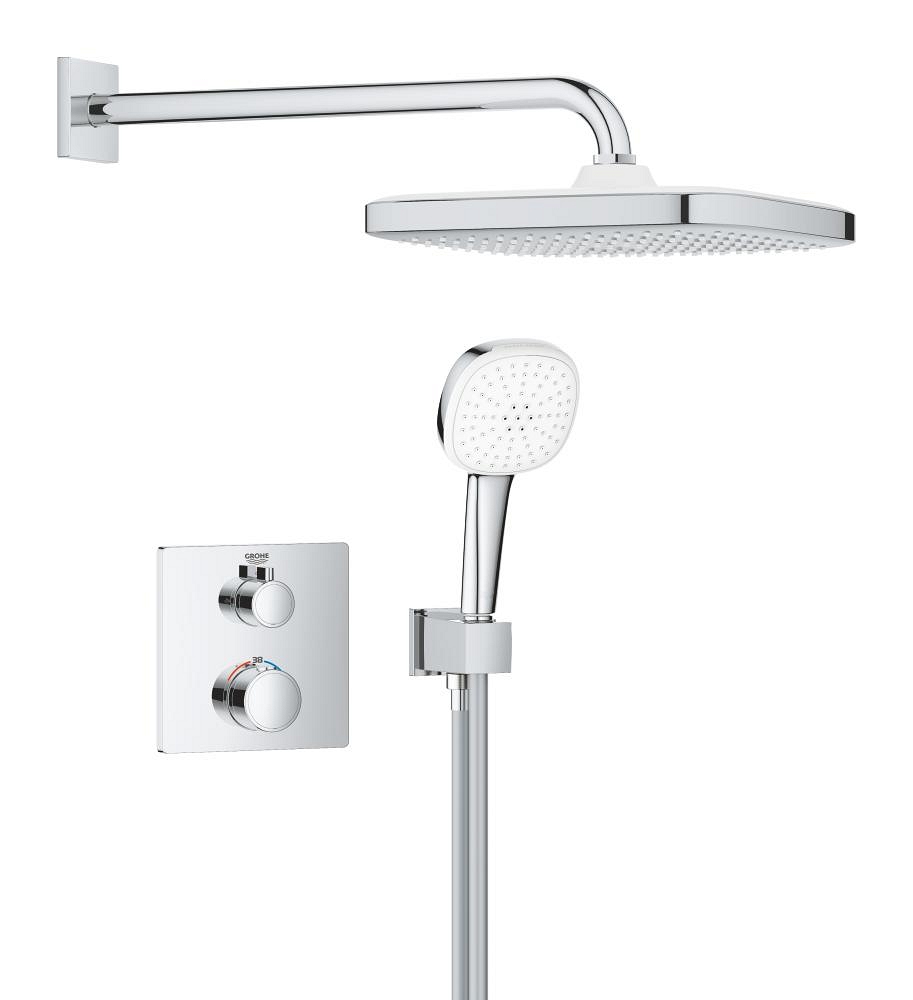 système de douche encastré avec tempesta 250 cube