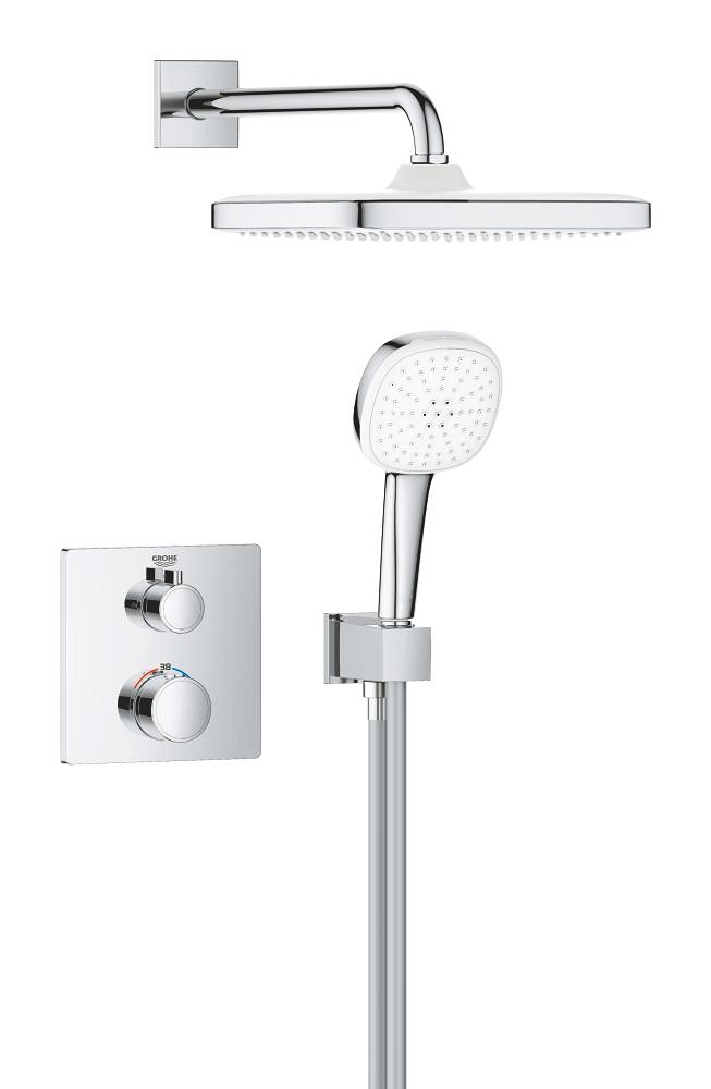 système de douche encastré avec tempesta 250 cube
