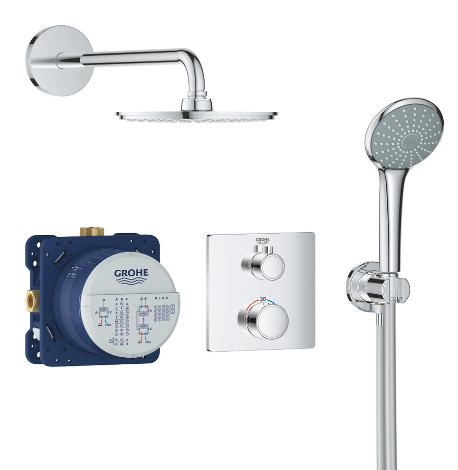ensemble de douche parfait avec rainshower cosmopolitan 210